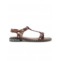 ASH S26-PODIUM MARSALA LEATHER SANDAL