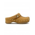 SCHOLL F32299 1175 360 COGNAC SUEDE PESCURA PHOEBE SANDALS