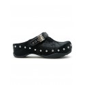 SCHOLL F32455 1004 360 BLACK PONY LEATHER PHOEBE SANDALS