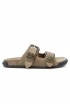 ASH S26-TWISTER03 SUEDE BROWN FAT SANDALS