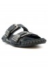 ASH S26-TWISTER01 BLACK LEATHER SANDAL