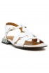 CHIE MIHARA BLACK/WHITE PATENT TYKA SANDALS