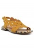 CHIE MIHARA COGNAC SUEDE TYDE SANDALS