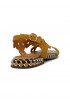 CHIE MIHARA COGNAC SUEDE TYDE SANDALS