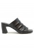ASH S26-EVA01 LEATHER BLACK MULES SANDALS