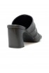 ASH S26-EVA01 LEATHER BLACK MULES SANDALS