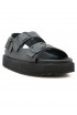 SCHOLL F00663 BLACK LEATHER BLAKE SANDALS