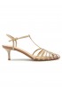 FRANCESCO RUSSO R1S503 POWDER PATENT LEATHER SANDALS