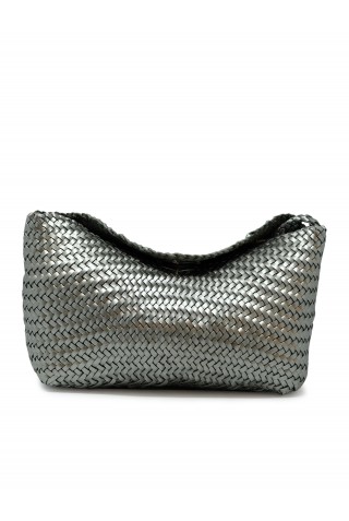 DRAGON 8701 SILVER LEATHER CORSINA BAG