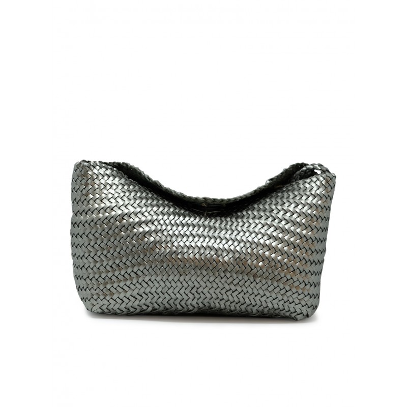 DRAGON 8701 SILVER LEATHER CORSINA BAG