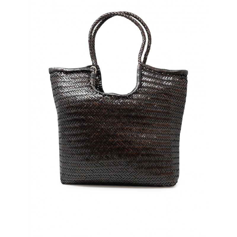DRAGON 8914 DARK BROWN LEATHER BAG