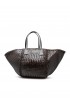 DRAGON 8558 DARK BROWN LEATHER TERESA BAG