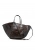 DRAGON 8558 DARK BROWN LEATHER TERESA BAG