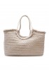 DRAGON 8822 SAND LEATHER NANTUCKET BASKET BIG HANDBAG