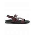 GUGLIELMO ROTTA 7596 BURGUNDY LEATHER TOURS SANDAL