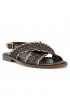 PONS QUINTANA 11965.000 CAFE CO25 LEATHER SANDALS