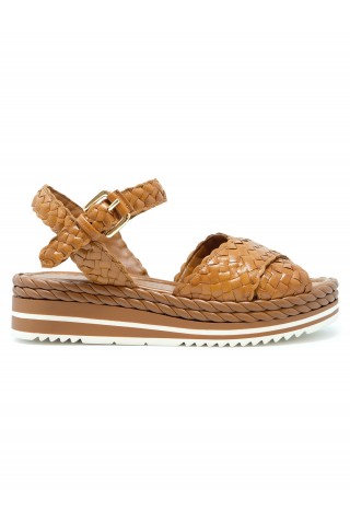 PONS QUINTANA 9798.TU00 TOFFE LEATHER MILAN SANDALS