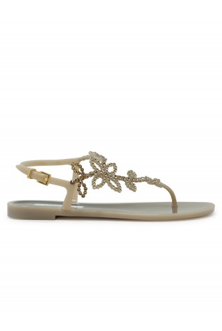 MENGHI ME1343PW CUMIN JELLY GALATEA FLAT SANDALS