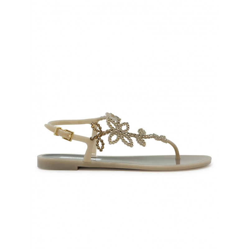 MENGHI ME1343PW CUMIN JELLY GALATEA FLAT SANDALS
