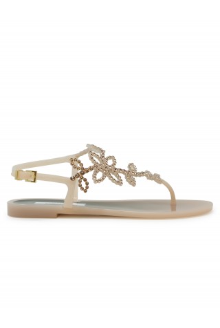 MENGHI ME1343PW CIPRIA JELLY GALATEA FLAT SANDALS