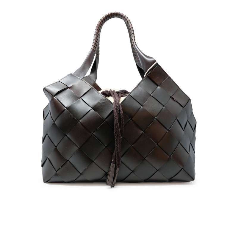 DRAGON 8111 DARK BROWN LEATHER CASTELLO BAG