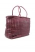 DRAGON 8552 PLUM LEATHER BALI BAG