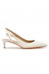 SANTONI WDLQ71407HA2NVHDI80 WHITE PATENT SLINGBACK