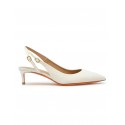 SANTONI WDLQ71407HA2NVHDI80 WHITE PATENT SLINGBACK