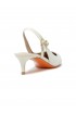 SANTONI WDLQ71407HA2NVHDI80 WHITE PATENT SLINGBACK
