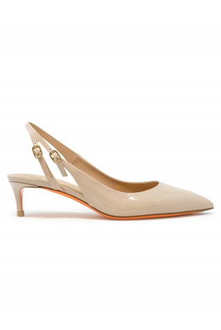 SANTONI WDLQ71407HA2NVHDP NUDE PATENT SLINGBACK