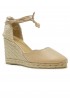 CASTANER 026077-2013 NUDE LEATHER CARINA WEDGE SANDALS