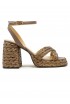 CASTANER 025555-2006 TAUPE RAFFIA VALERIETTE SANDALS