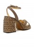 CASTANER 025555-2006 TAUPE RAFFIA VALERIETTE SANDALS