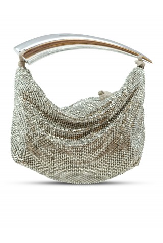 GEDEBE SILVER CRYSTALS BLAKE MINI BAG