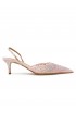 GEDEBE PINK TULLE AND CRYSTALS ANITTA SLINGBACK 80