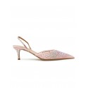 GEDEBE PINK TULLE AND CRYSTALS ANITTA SLINGBACK 80