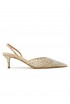 GEDEBE NUDE TULLE AND CRYSTALS ANITTA SLINGBACK 80
