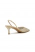 GEDEBE NUDE TULLE AND CRYSTALS ANITTA SLINGBACK 80
