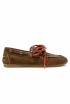 POSA BROWN SUEDE BOAT LOAFER