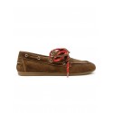 POSA BROWN SUEDE BOAT LOAFER