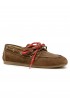 POSA BROWN SUEDE BOAT LOAFER