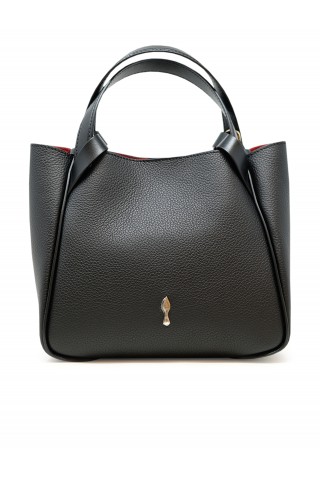 CHRISTIAN LOUBOUTIN 3265051 BK01 BLACK LEATHER BETTINA TOTE MINI CALF
