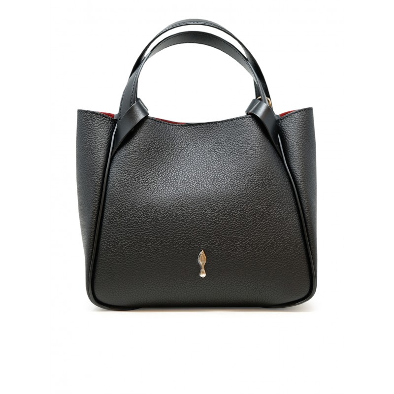CHRISTIAN LOUBOUTIN 3265051 BK01 BLACK LEATHER BETTINA TOTE MINI CALF