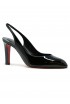 CHRISTIAN LOUBOUTIN 3260060 B439 BLACK PATENT FANNY LOVE 85 SLING BACKS
