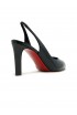 CHRISTIAN LOUBOUTIN 3260060 B439 BLACK PATENT FANNY LOVE 85 SLING BACKS