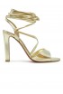 CHRISTIAN LOUBOUTIN 3260201 G306 PLATINUM LEATHER FANNY RANDA SANDAL