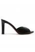 CHRISTIAN LOUBOUTIN 3260210 B439 BLACK LEATHER FANNY SLIDE 85