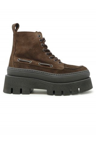COPENHAGEN F6CPH697 SUEDE CHOCOLATE LACE UP