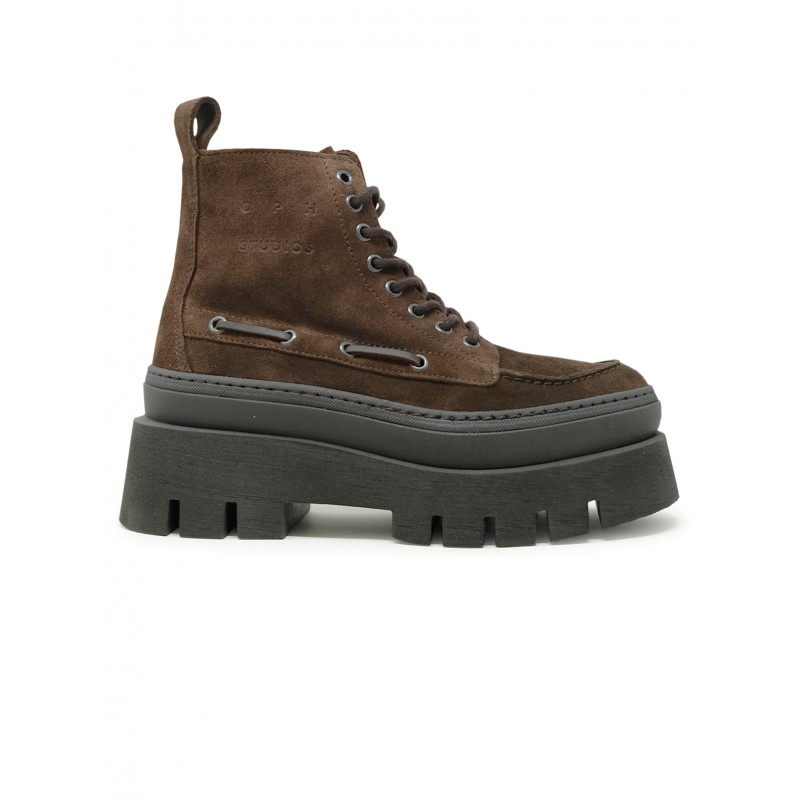 COPENHAGEN F6CPH697 SUEDE CHOCOLATE LACE UP