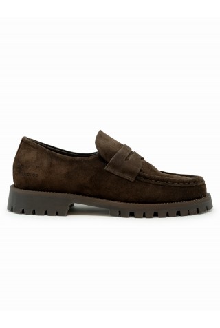 COPENHAGEN F6CPH848 SUEDE CHOCOLATE CHELSEA LOAFER